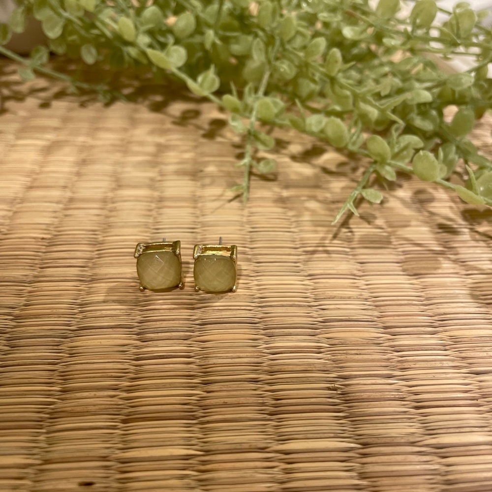 Green earrings
